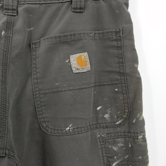 Carhartt Distressed Painted Cargo Carpenter Pants - Picture 9 of 11